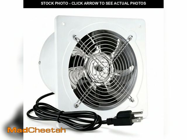 Lot 74-13574061 - RLOZUI 8 inch Exhaust Fan, 735CFM Wall Mounted Vent Fans, Ventilation Fan Bathroom Garage Attic Exha...