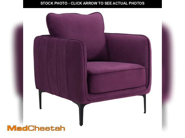 Lot 74-12659628 - Picket House Furnishings Reale Purple Lavish Velvet ArmChair Set of 1 - UNUSED