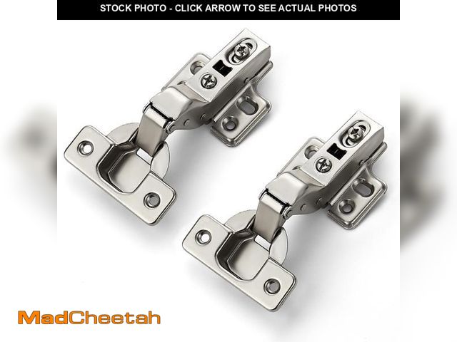 Lot 74-12120086 - Ravinte 10 Pack 5 Pairs European Kitchen Cabinet Hinges Soft Close Insert Cabinet Door Hinges Heavy-...