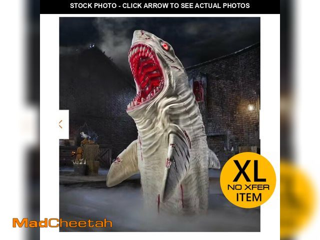 Lot 74-12772184 - 7 ft. Dead Water LED Megalodon Shark - USED