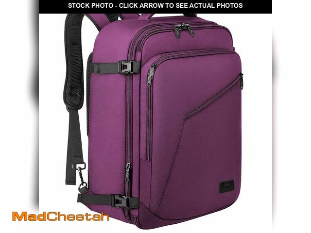 Lot 74-14336934 - MATEIN Carry on Backpack for Women, 27L Flight Approved Backpack for Teacher Nurse, Fashion Expandab...