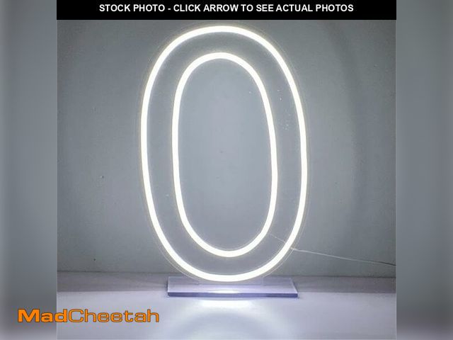 Lot 74-13951679 - LED Neon Signs Number 2 Birthdays Decor Neon Lights Party USB Plus Battery Case Light up your baby's...