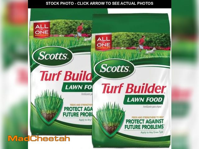 Lot 74-12510471 - Scotts Turf Builder Lawn Food, Fertilizer for All Grass Types, 5,000 sq. ft., 12.5 lbs. (2-Pack) - U...