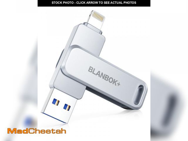 Lot 74-11553533 - MFi Certified 128GB Photo Stick for iPhone Flash Drive,USB Memory Stick Thumb Drives High Speed USB ...