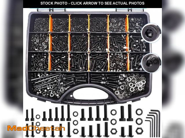 Lot 74-12111979 - Bemaka 2285PCS Metric Screw Assortment Kit, 6-20mm Metric Bolts and Nuts Kit M2 M3 M4 M5 Socket Head...