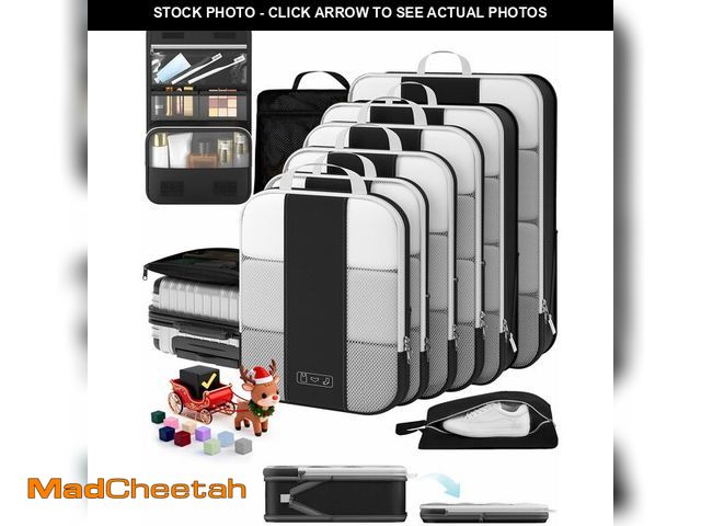 Lot 74-12967985 - 10 Set Compression Packing Cubes for Travel Essentials,Compressible Expandable Packing Cubes for Sui...