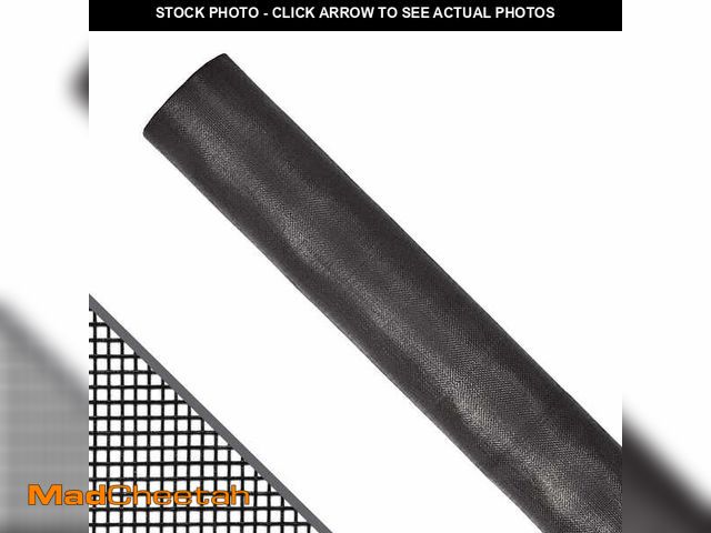 Lot 74-14275031 - Saint-Gobain ADFORS 60 in. x 100 ft. Charcoal Fiberglass Screen Roll for Windows and Door - UNUSED