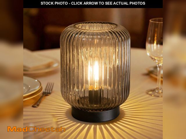 Lot 74-14269695 - LUSHARBOR Battery Operated Lamp, Cordless Table Lamps for Home Decor, Battery Powered Nightlight wit...