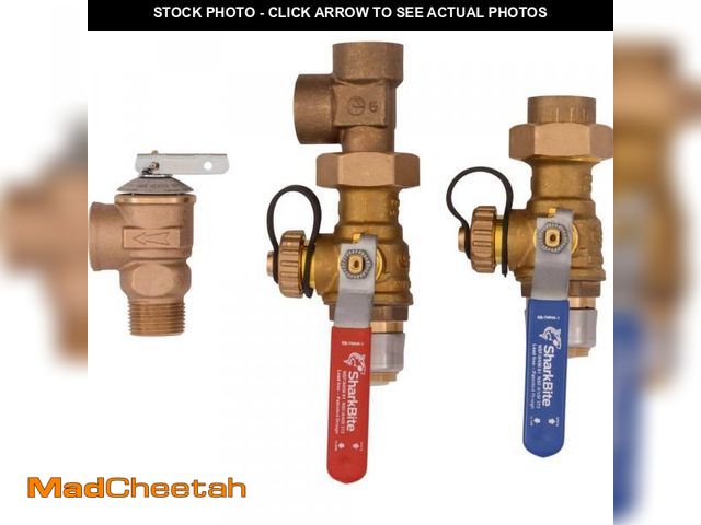 Lot 74-12463946 - SharkBite 3/4 in. Tankless Water Heater Valves Installation Kit - UNUSED