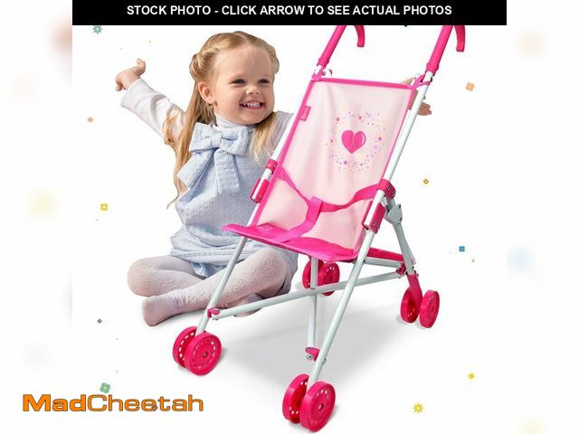 Lot 74-12432705 - Anivia Baby Doll Collection Doll Stroller Heart Design Gifts for Toddlers and Girls Foldable Doll St...