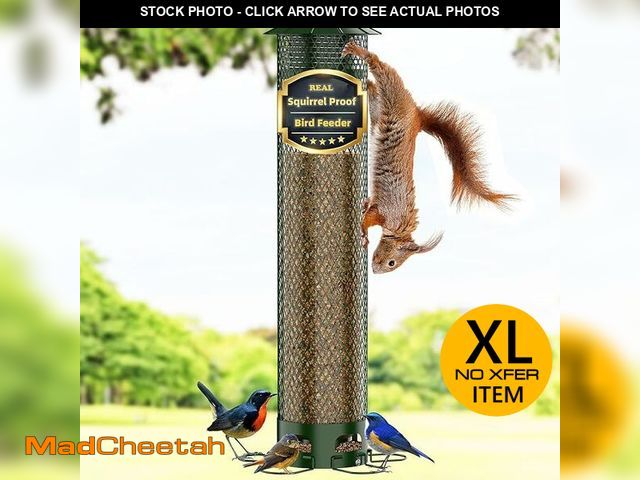 Lot 74-12863013 - Lager Bird Feeder,Metal Squirrel Proof Bird Feeders for Outdoors Hanging 5.5LB Capacity,Easily Beat ...