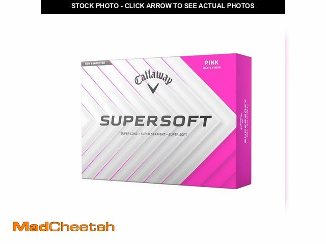 Lot 74-13958835 - Callaway Golf Supersoft Golf Balls (2025, Pink) - UNUSED