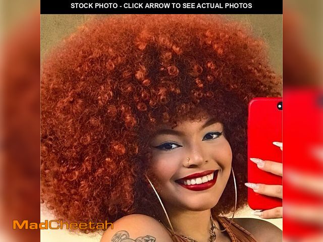 Lot 74-13991219 - GKtineke Afro Wig 14Inch Afro Wigs for Black Women 70s Afro Kinky Curly Wig Bouncy Huge Fluffy Puff ...