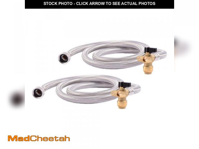 Lot 74-12404424 - SharkBite 1/2 in. Push-to-Connect x 3/4 in. FHT Brass Washing Machine Installation Kit - UNUSED