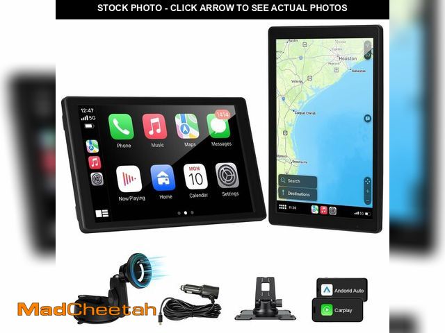 Lot 74-14385438 - Stihoze 8'' Wireless Carplay Screen for Car, Portable Apple Car Play &amp; Android Auto Car Stereo H...