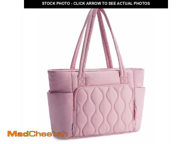 Lot 74-12699303 - Ceneda Tote Bag for Women With 40oz Cup Holder, Puffer Work Laptop Tote Bag With Zipper for Travel, ...