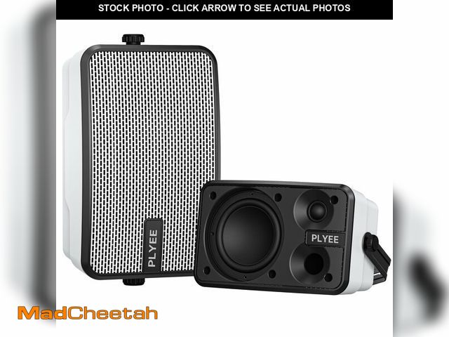 Lot 74-12704818 - Plyee Audio 400W Outdoor Bluetooth Speakers, Wireless Sync Between Speakers, IPX5 Waterproof, Powerf...