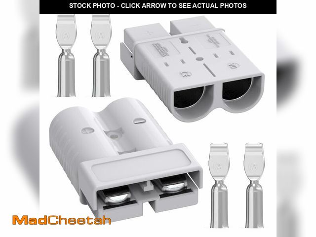 Lot 74-13621863 - Anderson Connector, 350Amp Battery Quick Disconnect 2/0AWG 600V Heavy-Duty Winch Wiring Kit for Towi...