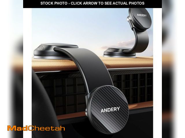 Lot 74-13540063 - ANDERY Car Phone Holder for MagSafe [360ÃÂ° Adjustable Memory Alloy Arm | 2400gf Strongest Magnetic...