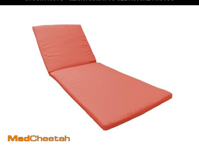 Lot 74-10302252 - George tangerine Indoor/Outdoor Chaise Cushion Cover TKCN2064 Size: 2" H x 30" W x 78" D, Fabr - UNU...