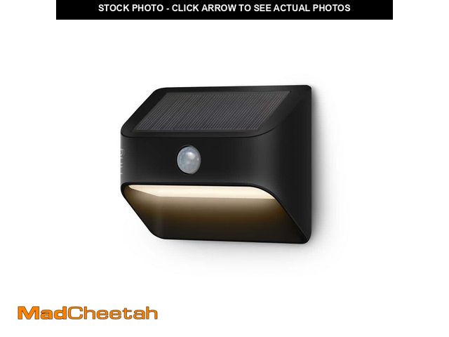 Lot 74-12773022 - Ring Smart Lighting Solar Black Motion Activated Integrated LED Deck Step Light - UNUSED