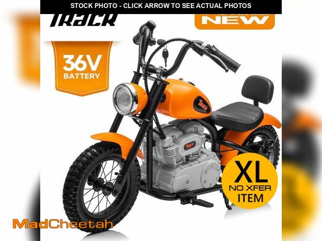 Lot 74-12668975 - (MISSNIG CHARGER) Track 7 36V Electric Dirt Bike for Kids, 350W Ride on Motorcycle with Twist Grip T...
