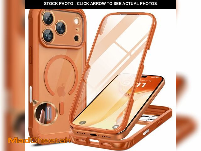 Lot 74-14270080 - Miracase for iPhone 17 Pro Max Case 6.9" Full-Body Phone Case with Built-in Glass Screen Protector&a...