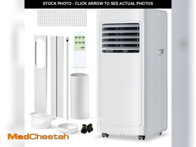 Lot 74-12145052 - Simzlife Portable Air Conditioner 8000 BTU Ashrae   Dehumidifier  Fan Cool  3 in 1 AC with Remote Co...