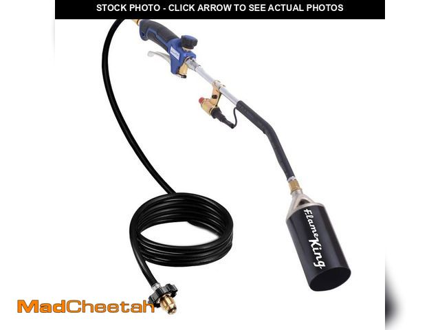 Lot 74-13692929 - Flame King 340,000 BTU Propane Torch Self Igniting with Turbo Blast Trigger and Flow Valve - UNUSED