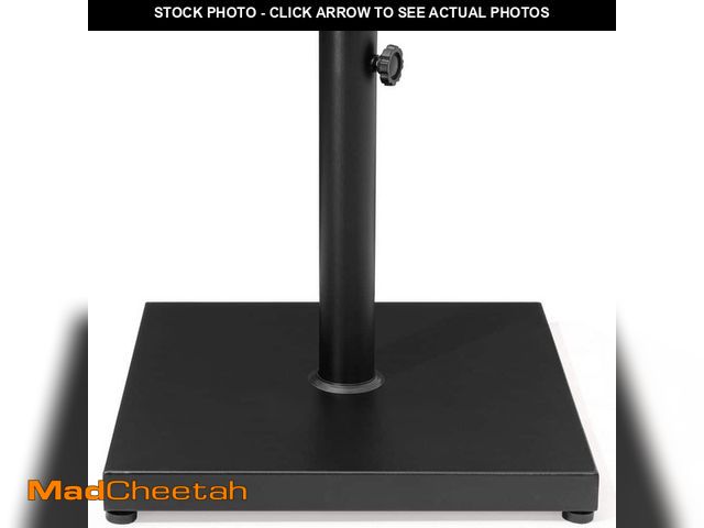 Lot 74-14467714 - *DIRTY* Crestlive Products 40 lbs. Concrete Patio Umbrella Base in Black Weighted Outdoor Market Umb...