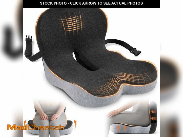 Lot 74-13629863 - Seat Cushion, Office Chair Cushions for Tailbone Relief, Seat Cushions for Office Chair with L-Shape...