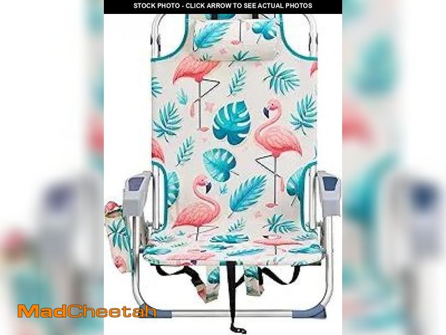 Lot 74-12424742 - *SEE DETAILS* Karl home Bluish Aluminum Folding Backpack Beach Chair *SEE DETAILS*  - USED