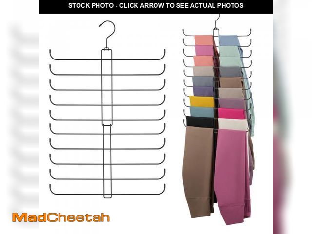 Lot 74-11559481 - ZEDODIER Legging Organizer for Closet, 2 Pack Rotatable Yoga Pants Hanger for Women's XS-XL and Girl...