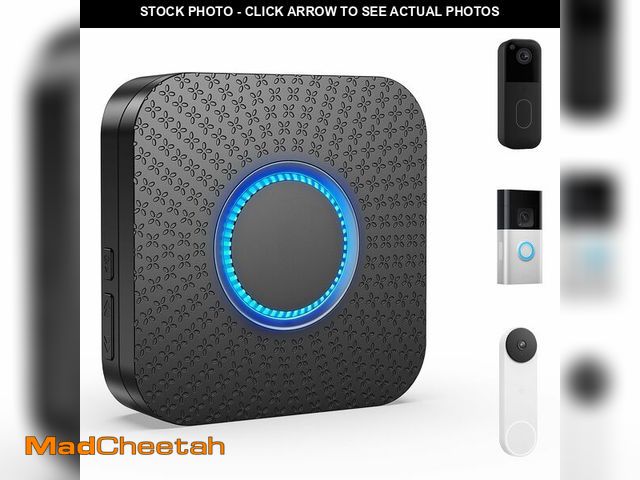Lot 74-14301971 - Seektain 3 in 1 Wireless Doorbell Chime, Compatible with Ring &amp; Blink &amp; Google Nest Video Do...