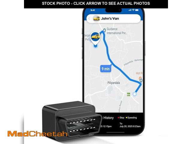 Lot 74-13569682 - GPS Tracker for Vehicles, 4G LTE, Vehicle Location, Route History, Driving Alerts, Geo-Fence &amp; A...