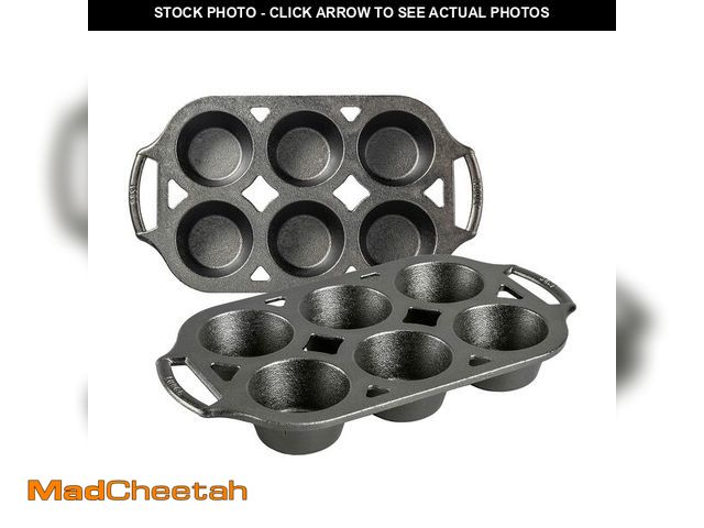 Lot 74-14149856 - Lodge Cast Iron Muffin Pan, Set of 2 - UNUSED