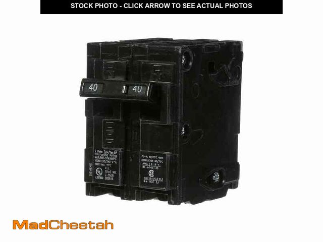 Lot 74-14278932 - Siemens 40 Amp Double-Pole Type QP Circuit Breaker - UNUSED