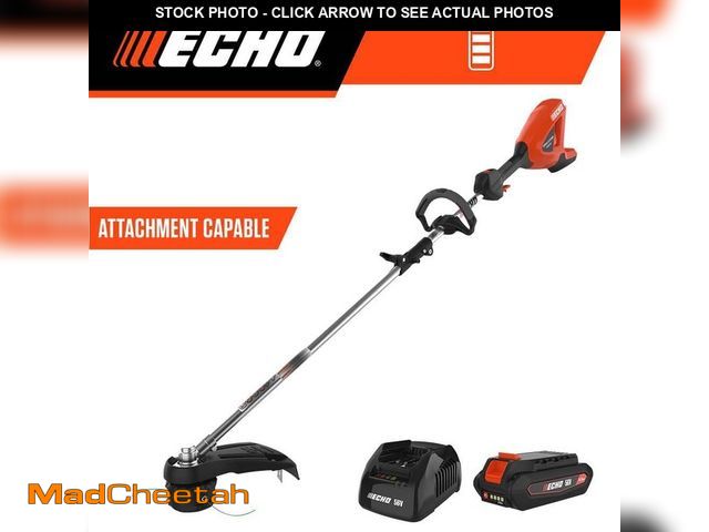 Lot 74-13112556 - ECHO 56V Brushless Cordless Battery Attachment Capable 16 in. String Trimmer w/ Speed-Feed Head and ...