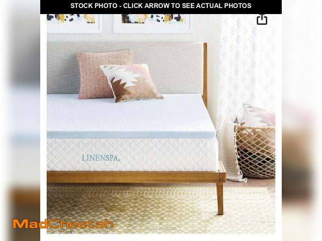 Lot 74-12866734 - Linenspa 2 Inch Gel Infused Memory Foam Mattress Topper, Queen - UNUSED