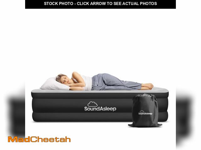 Lot 74-14213728 - SoundAsleep Products Dream Series Luxury Air Mattress, ComfortCoil Technology, Built-in High Capacit...