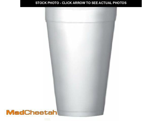 Lot 74-14284434 - Wincup C1618 Handi-Kup High Sheen White 16 Oz Foam Cup - 500 / CS - USED