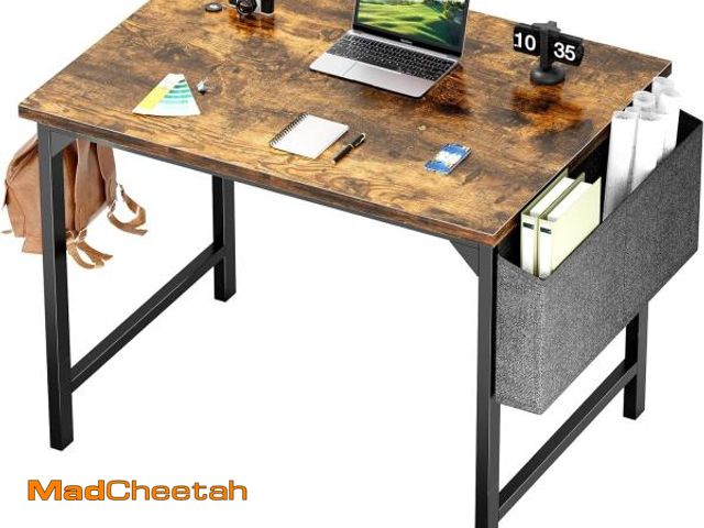 Lot 74-12400161 - Sweetcrispy Computer Small Office Desk 32 Inch Student Kids Study Writing Work with Metal Frame Wood...