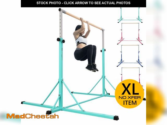 Lot 74-13620134 - FC FUNCHEER Gymnastics bar,5FT/6FT Horizontal Bars, Adjutable Gymnastic Bar for Kids Ages 5-20, 35.4...