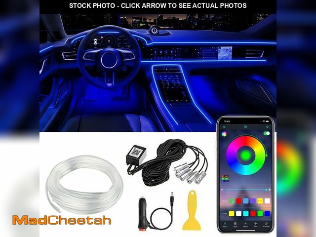 Lot 74-12702029 - Interior Car LED Strip Lights APP Control, 5 in 1 RGB 16 Million Colors Ambient Lighting Kit with 23...