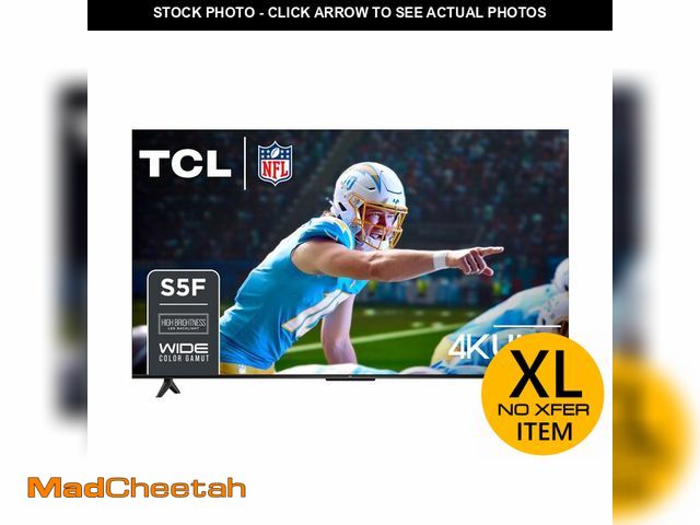Lot 74-12693722 - TCL 55-Inch Class S5 UHD 4K LED Smart TV with Fire TV (55S551F, 2024 Model), Dolby Vision, HDR PRO+,...