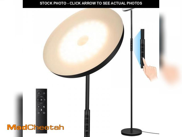 Lot 74-12306620 - Floor Lamp, Upgraded 40W 4000LM Super Bright Torchiere LED Floor Lamps for Living Room, Stepless Dim...