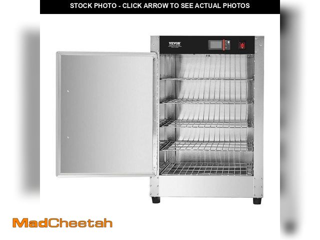 Lot 74-12558218 - VEVOR Hot Box Food Warmer 5-Tier with Water Tray, 5-Pans, Single-Door and Adjustable Shelves, Stainl...