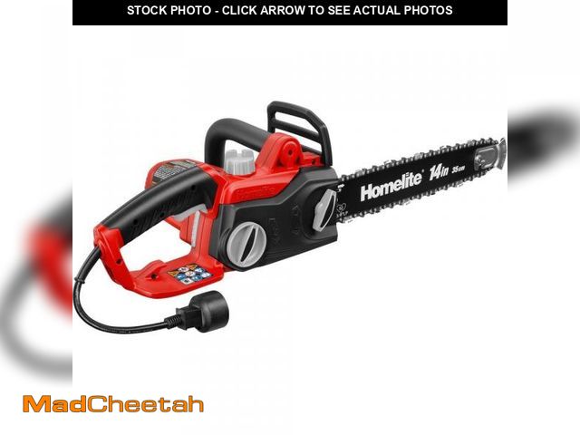 Lot 74-12492062 - Homelite 14 in. 9 Amp Electric Chainsaw - USED