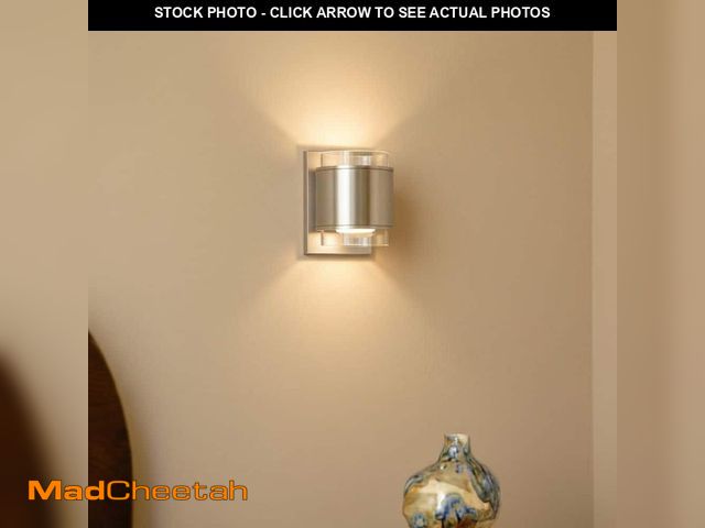 Lot 74-12851883 - Hampton Bay Upton Brushed Nickel LED Sconce - UNUSED
