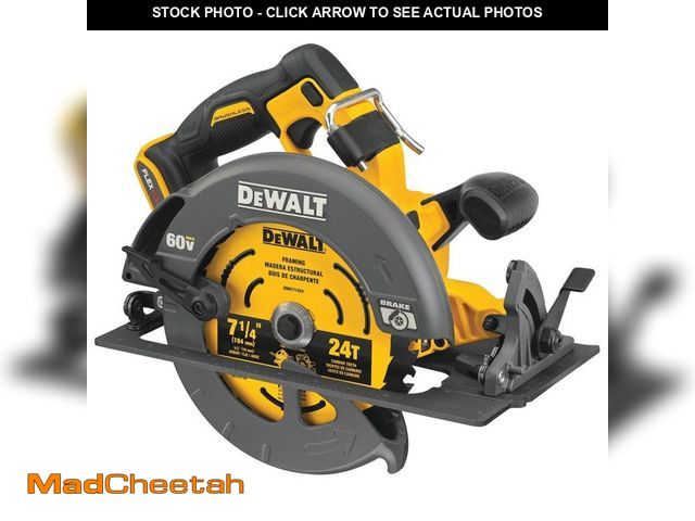 Lot 74-13132423 - DEWALT FLEXVOLT 60V MAX Cordless Brushless 7-1/4 in. Circular Saw with Brake (Tool Only) - USED